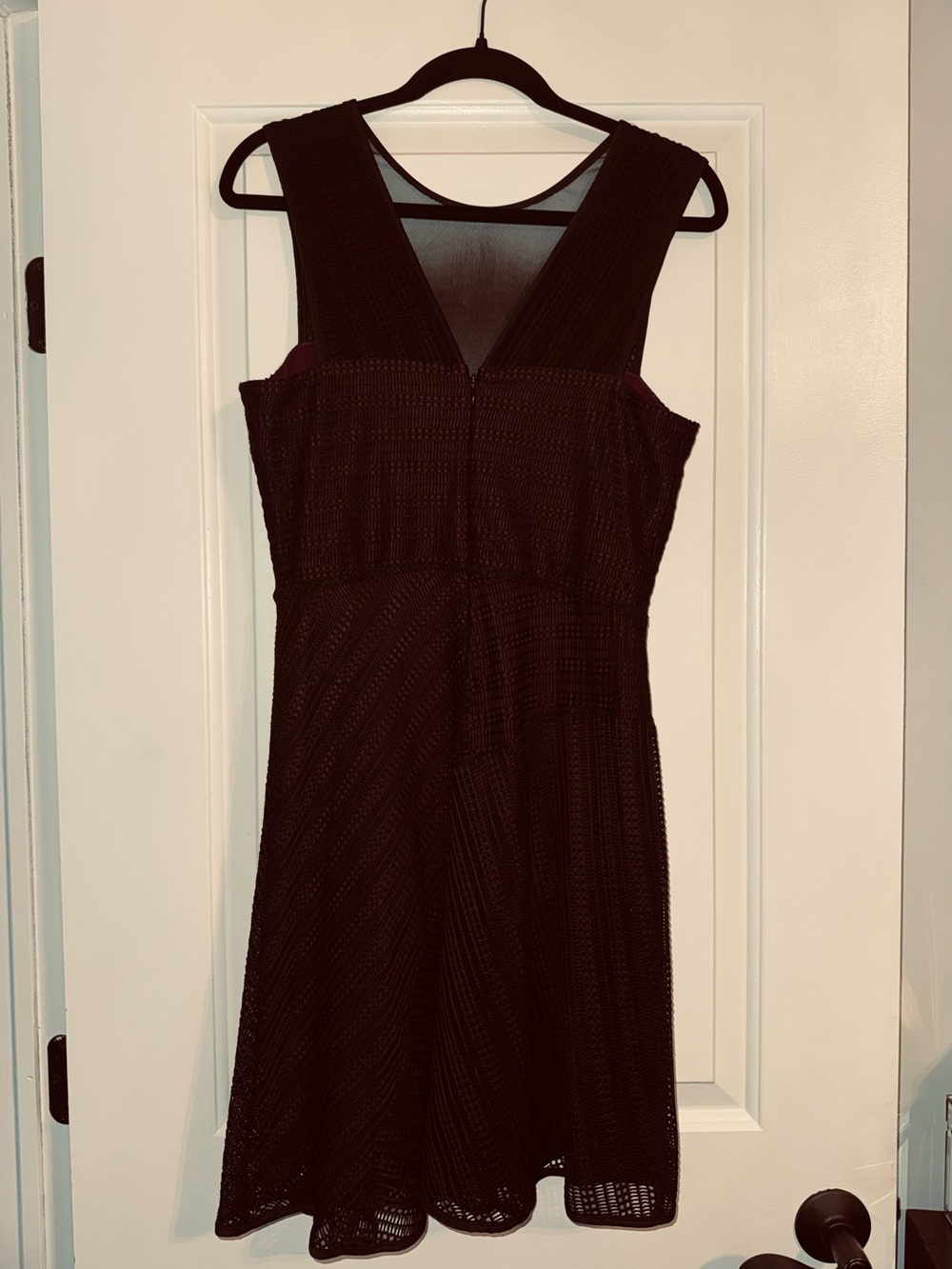 Guess Black Sleeveless V-Neck A-Line Mini Dress